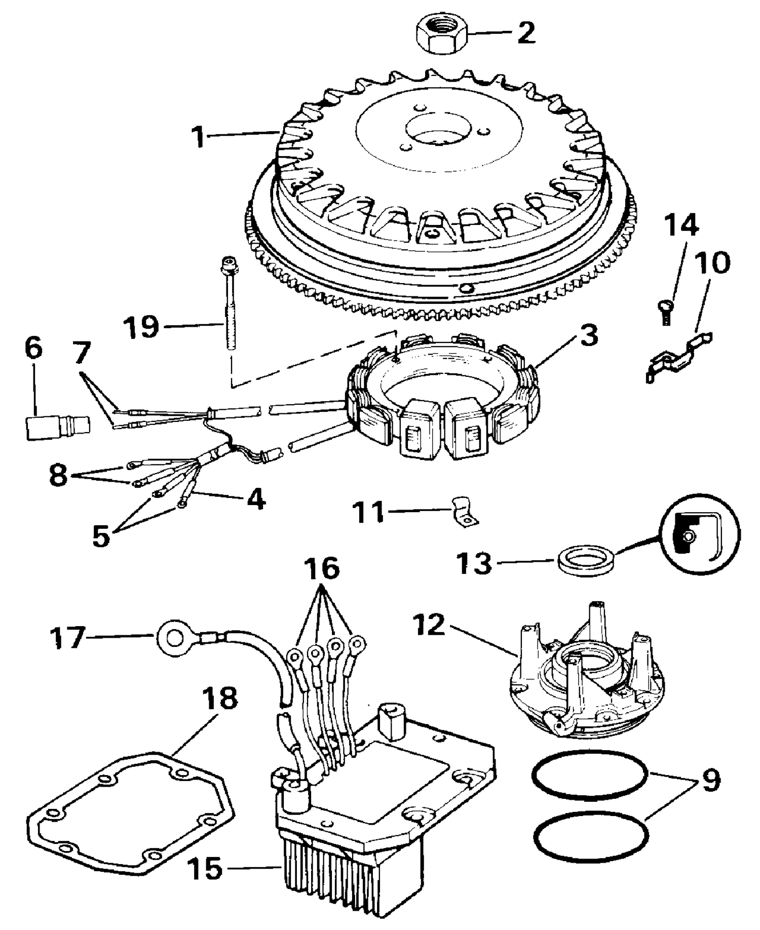 ALTERNATOR KIT, 35 AMP - 120, 125E, 140