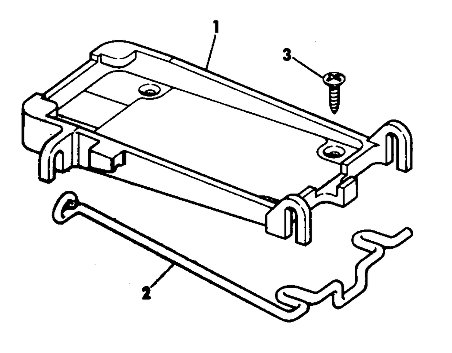 DECK MOUNT KIT-ELECTRIC OUTBOARD