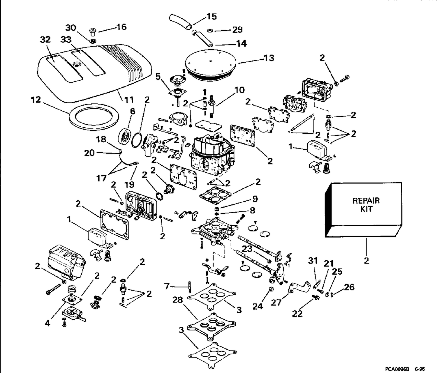 CARBURETOR - 4V MODELS