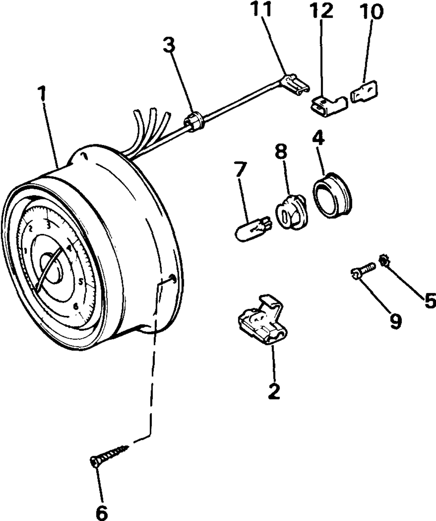 TACHOMETER ASSY. - SURFACE MOUNT