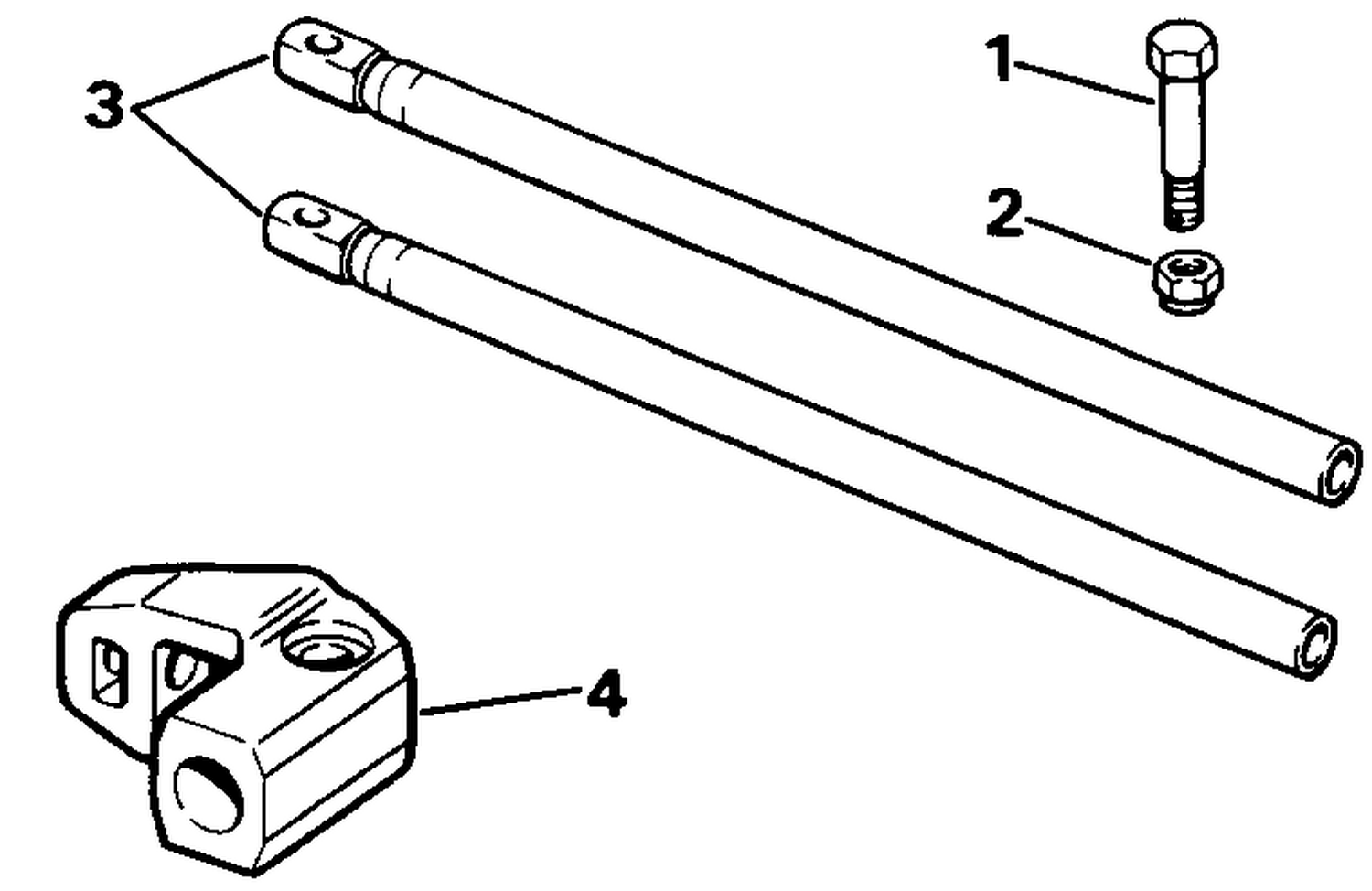 CONNECTOR AND GUIDE ROD - COUNTER ROTATING ENGINES