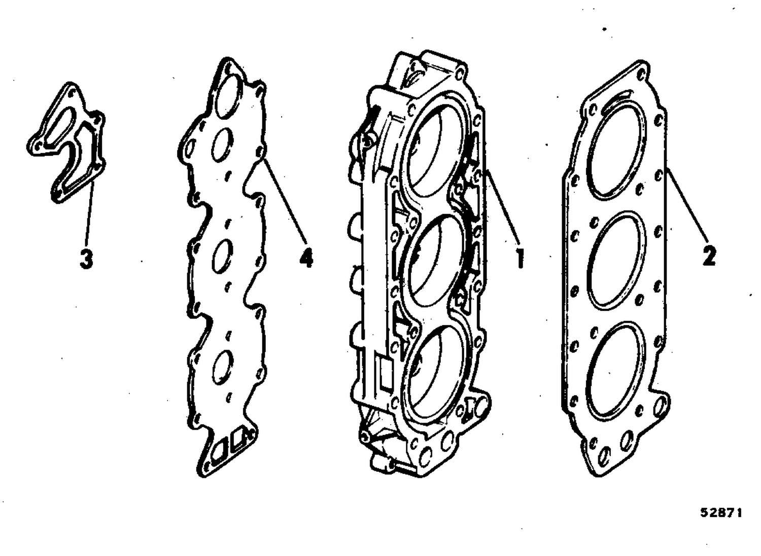 CYLINDER HEAD KIT-HIGH PERFORMANCE 75 H.P.