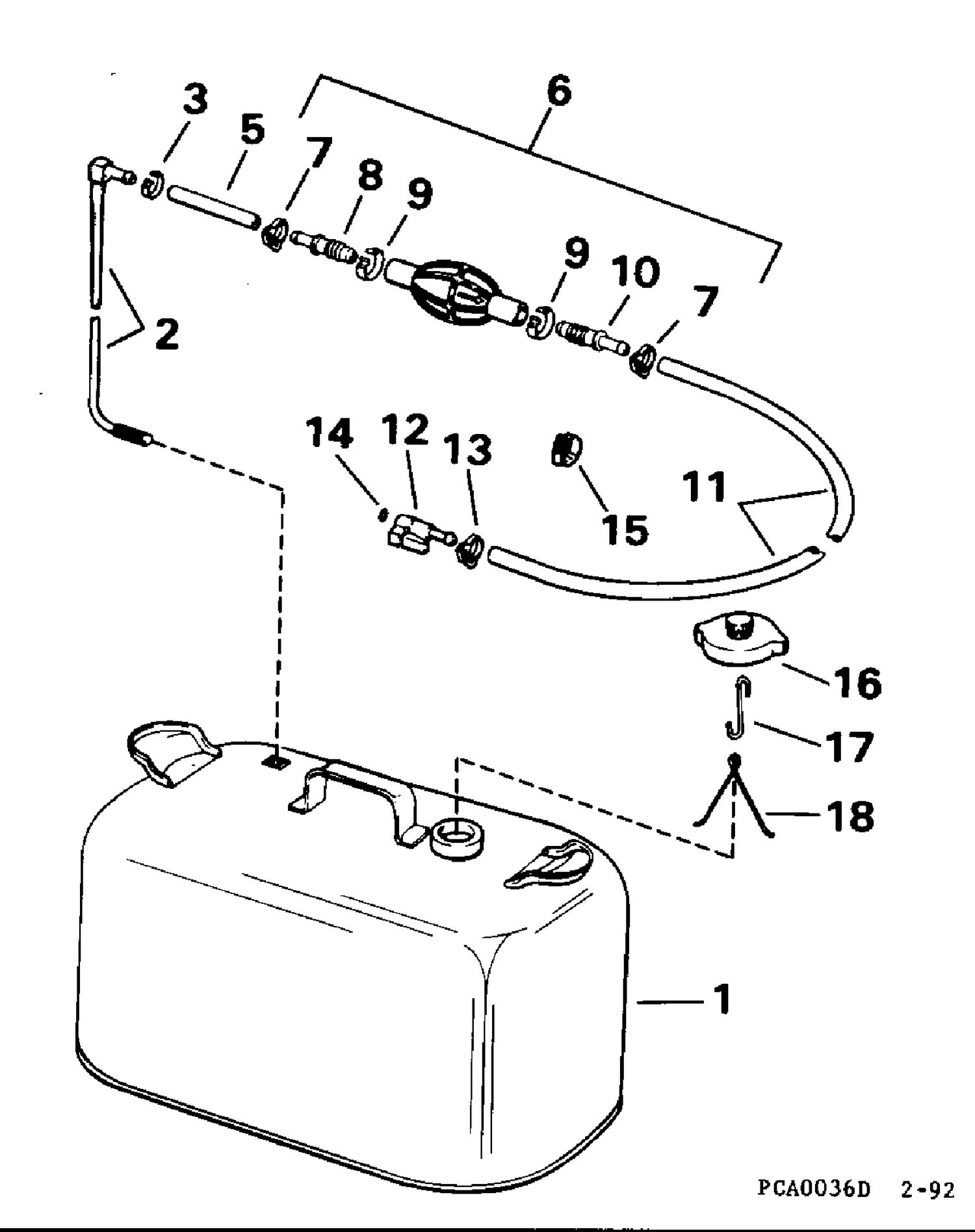 FUEL TANK WITHOUT GAUGE