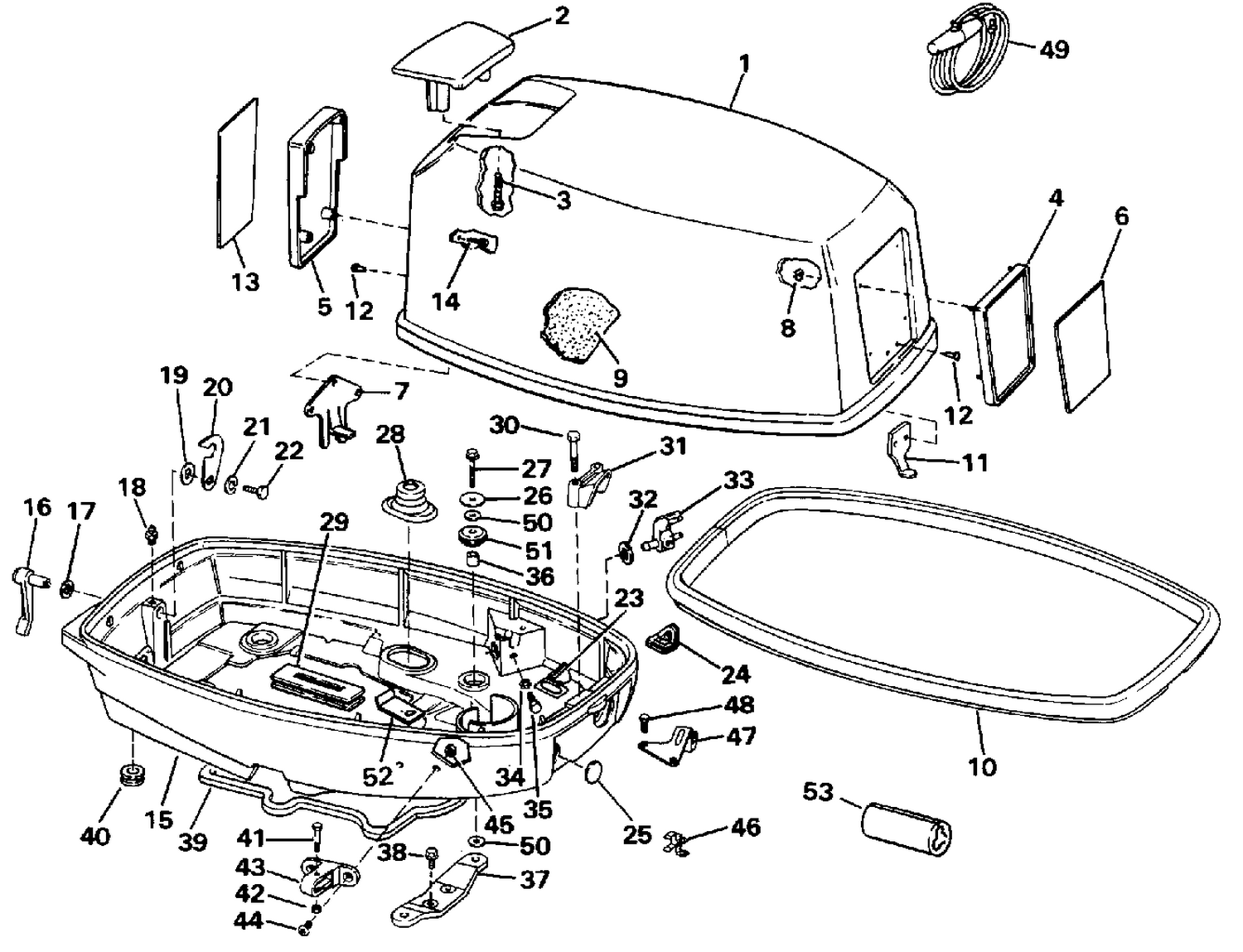 ENGINE COVER - EVINRUDE