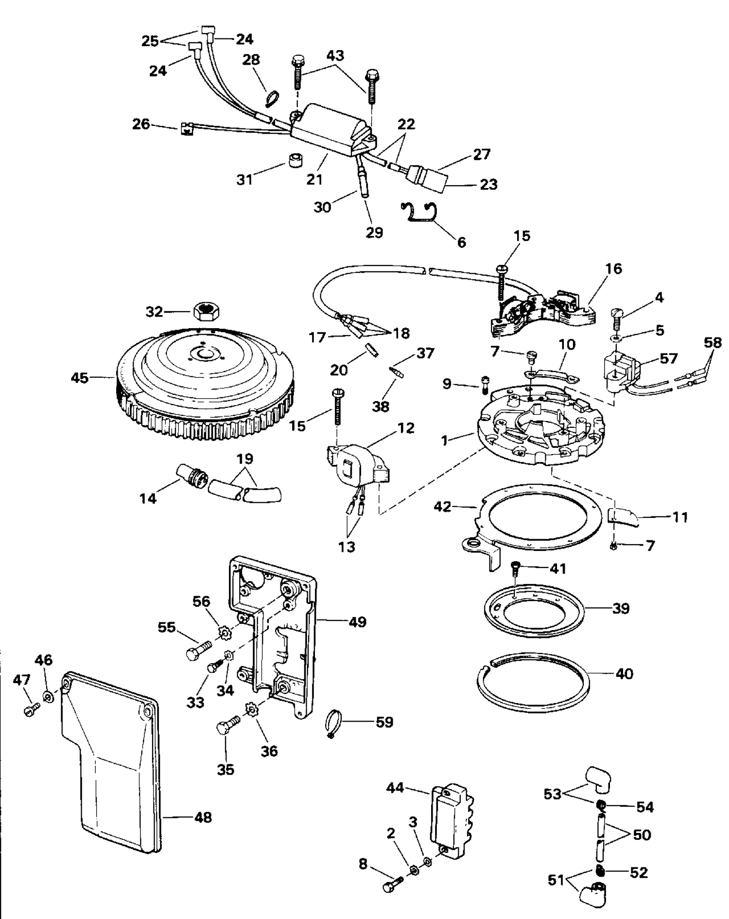 IGNITION SYSTEM - 40 ROPE START