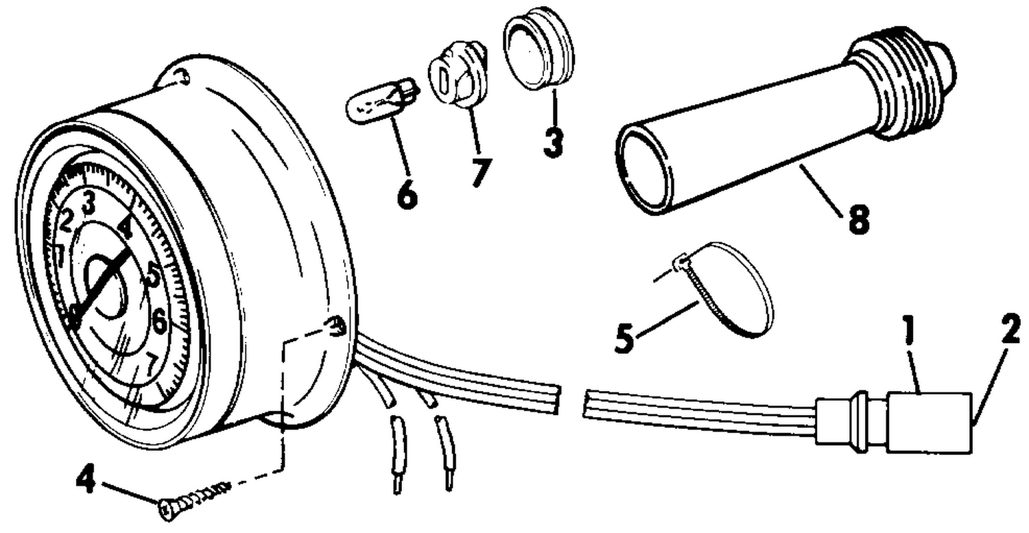 TACHOMETER KIT - SURFACE MOUNT - PLUG IN