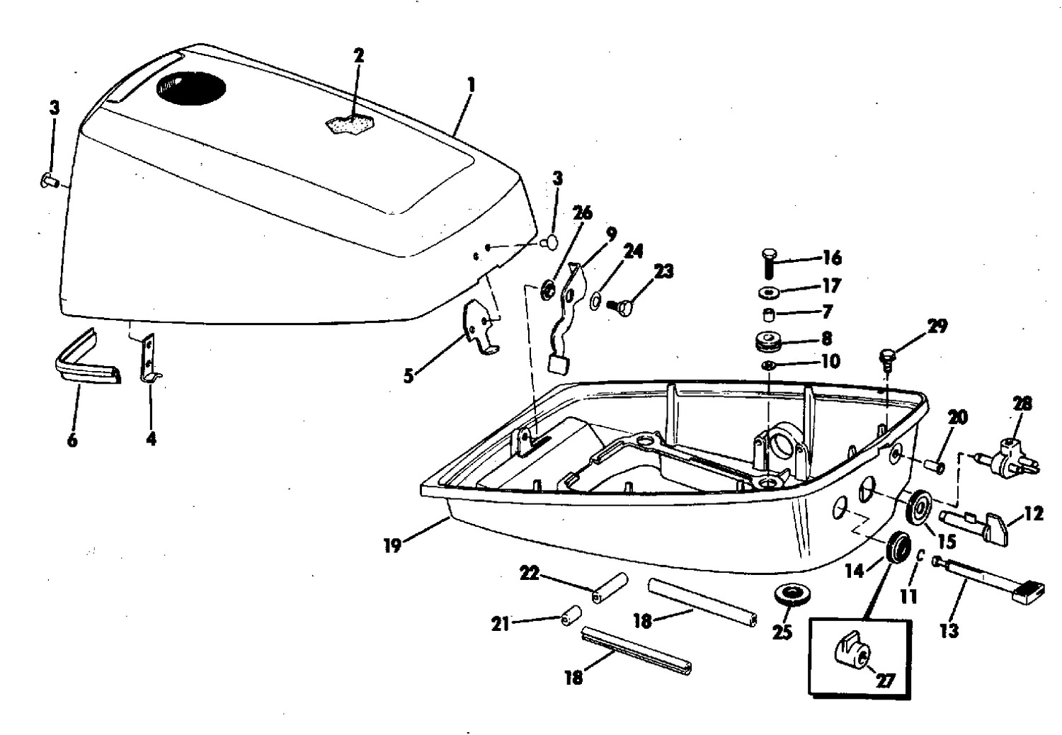 MOTOR COVER-4.5 EVINRUDE MODELS