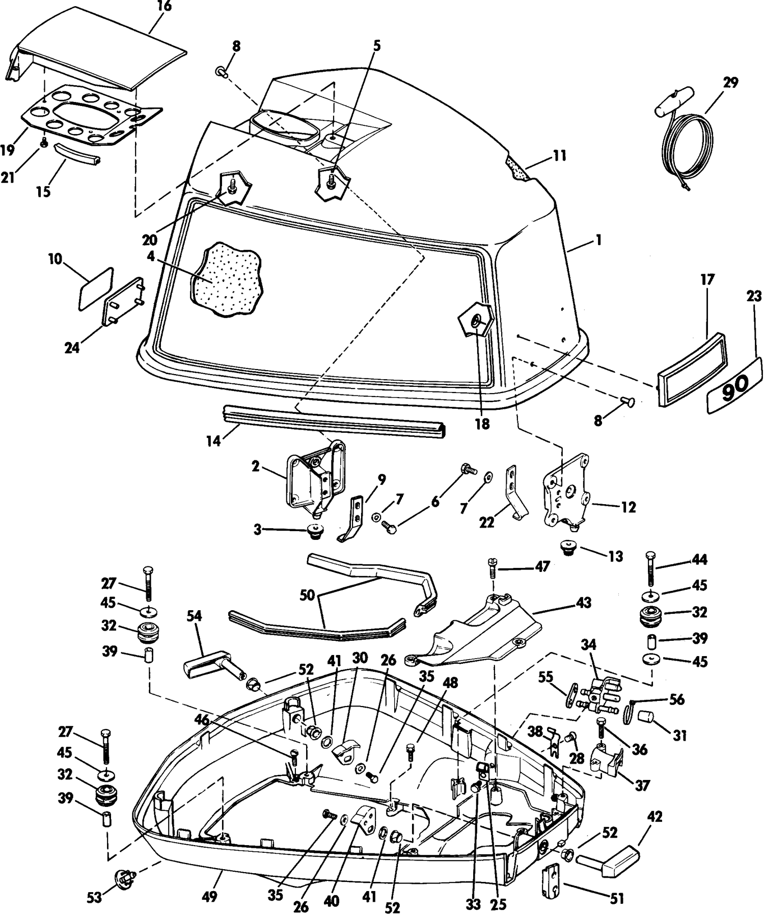 ENGINE COVER - JOHNSON