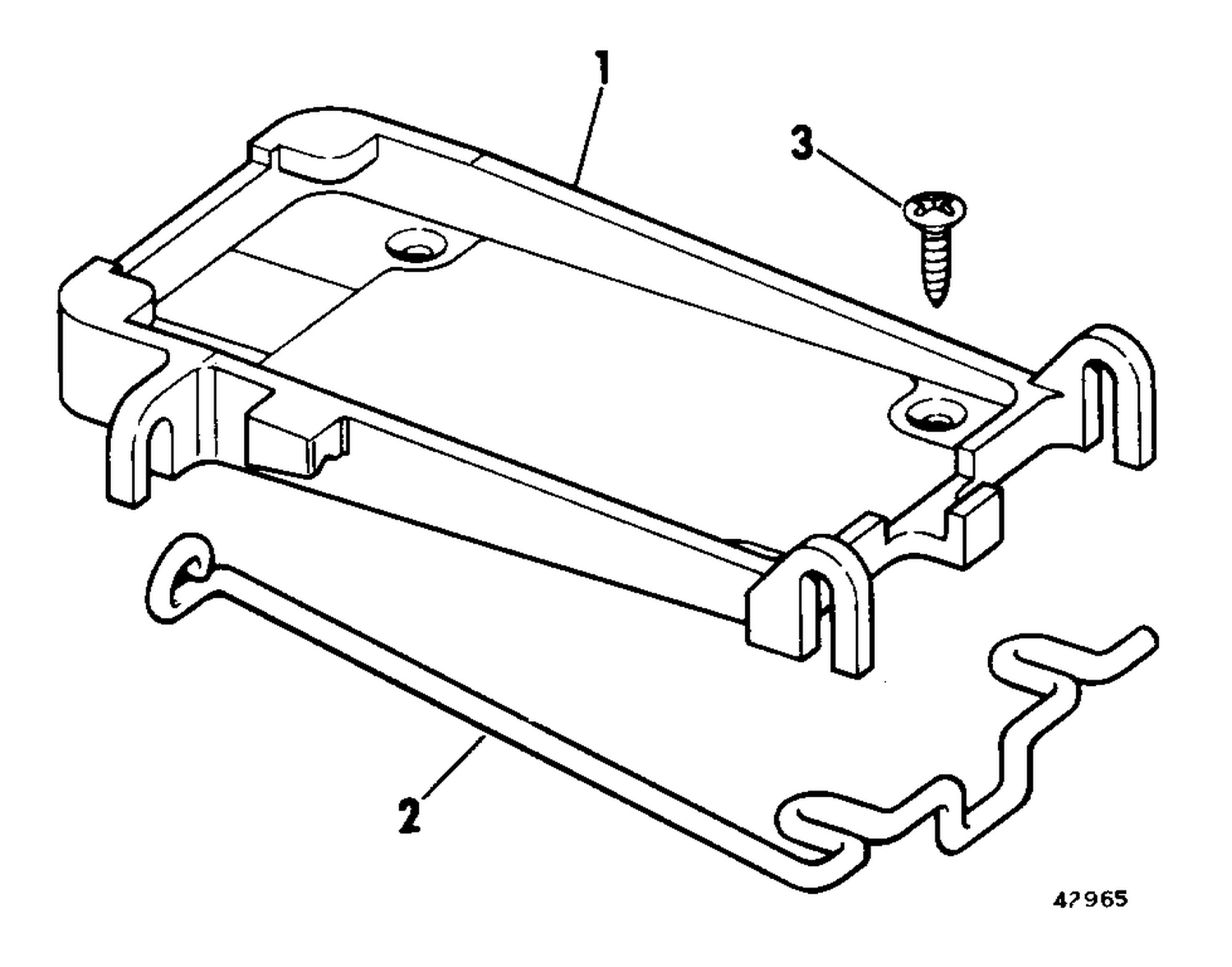 DECK MOUNT KIT - ELECTRIC OUTBOARD