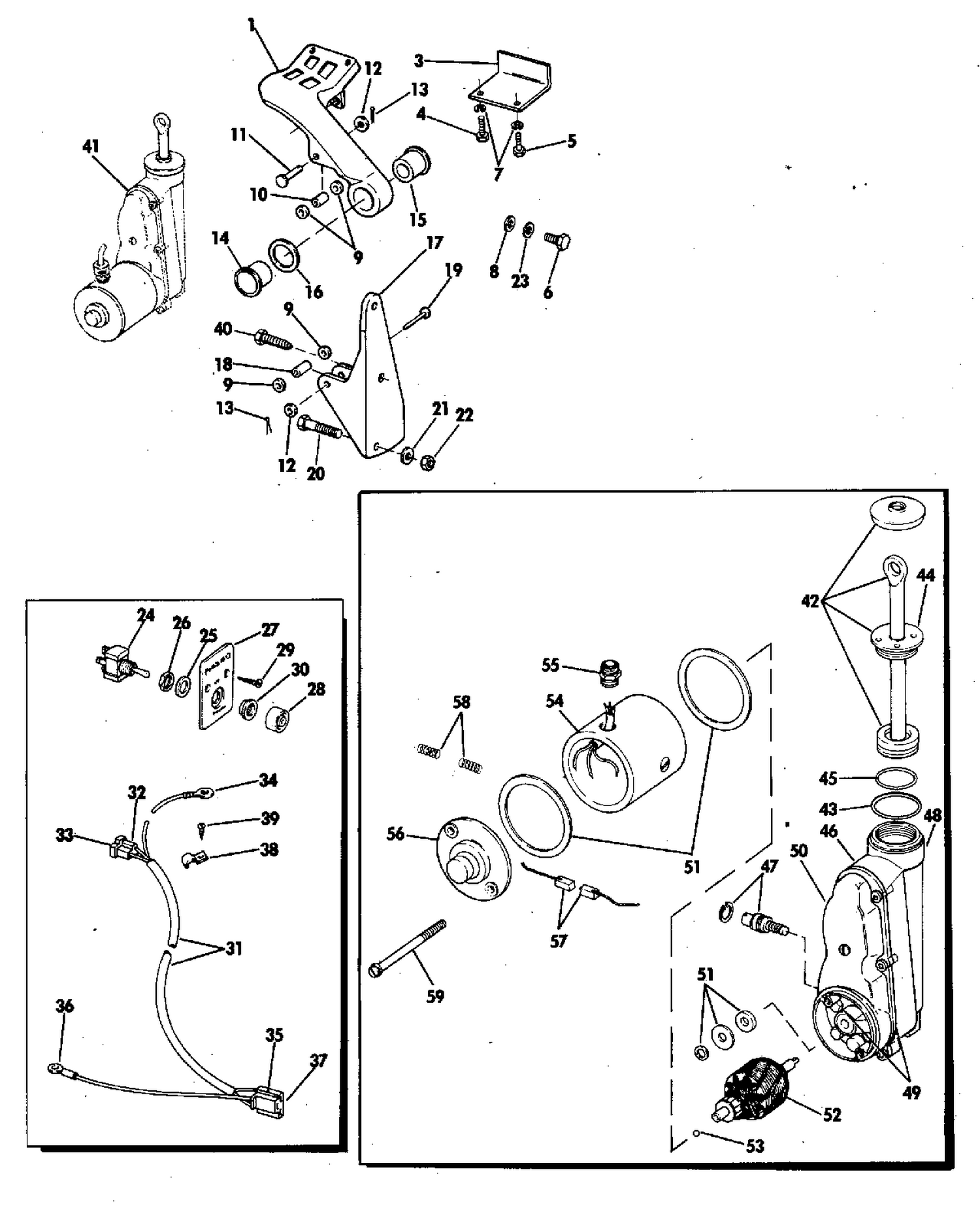 POWER TILT KIT 75 HP SHORT SHAFT MODELS