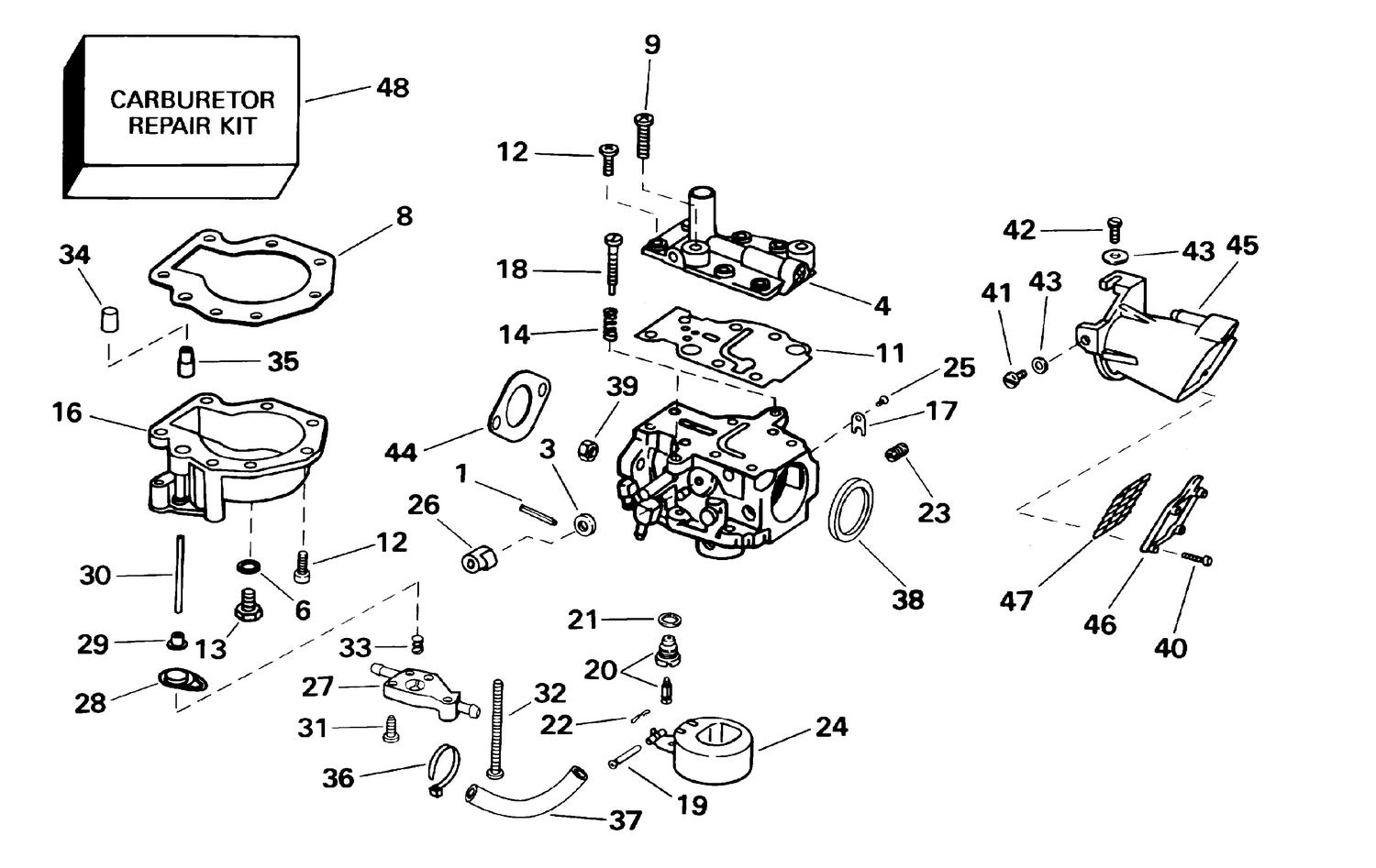 CARBURETOR - 15 HP