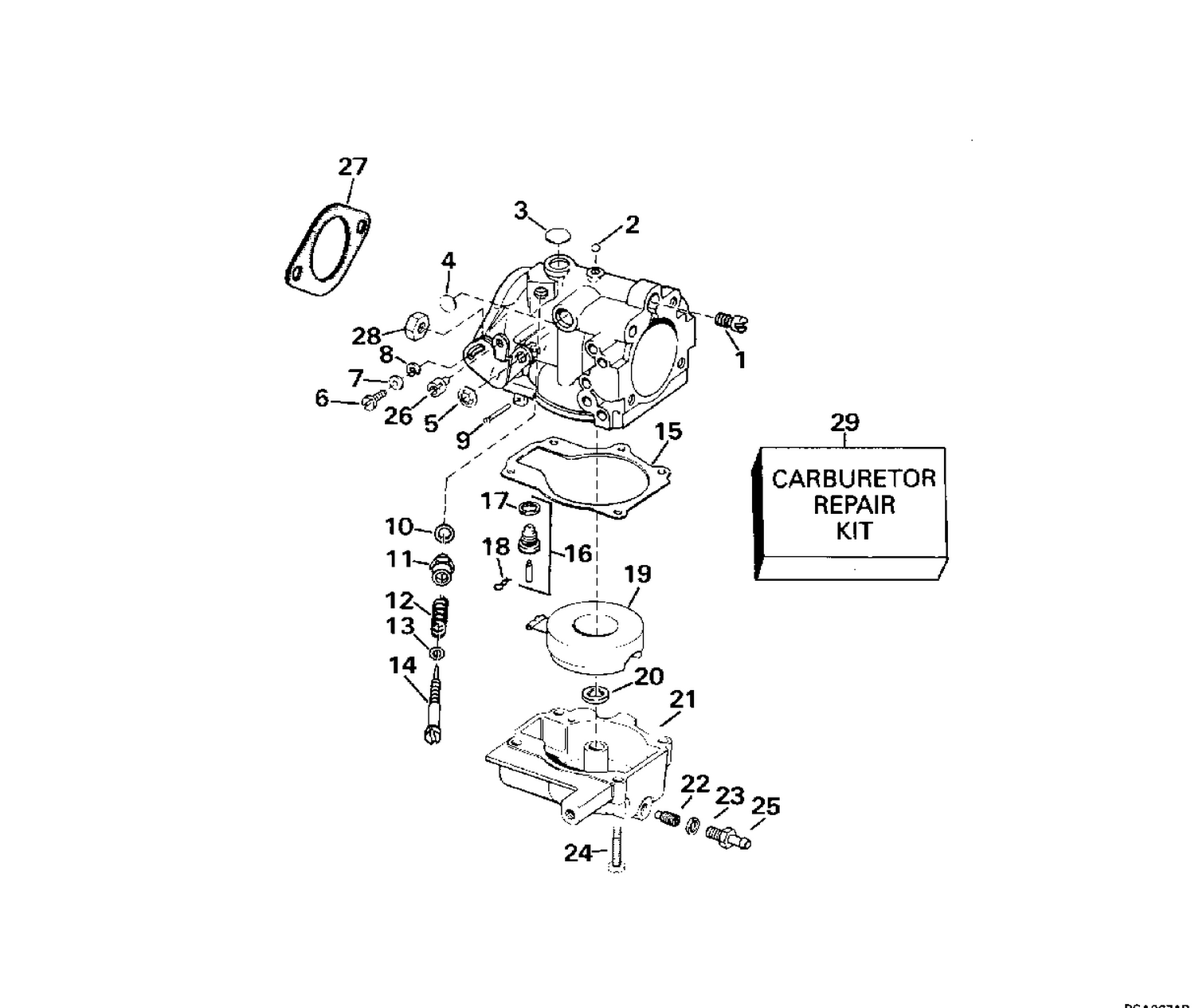 CARBURETOR - 25 H.P.