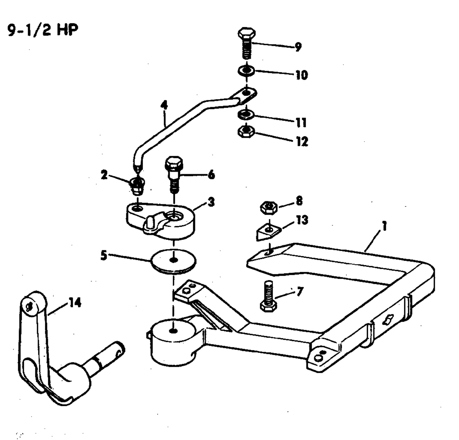 REMOTE CTRL. & STEERING CONN. 9-1/2 HP