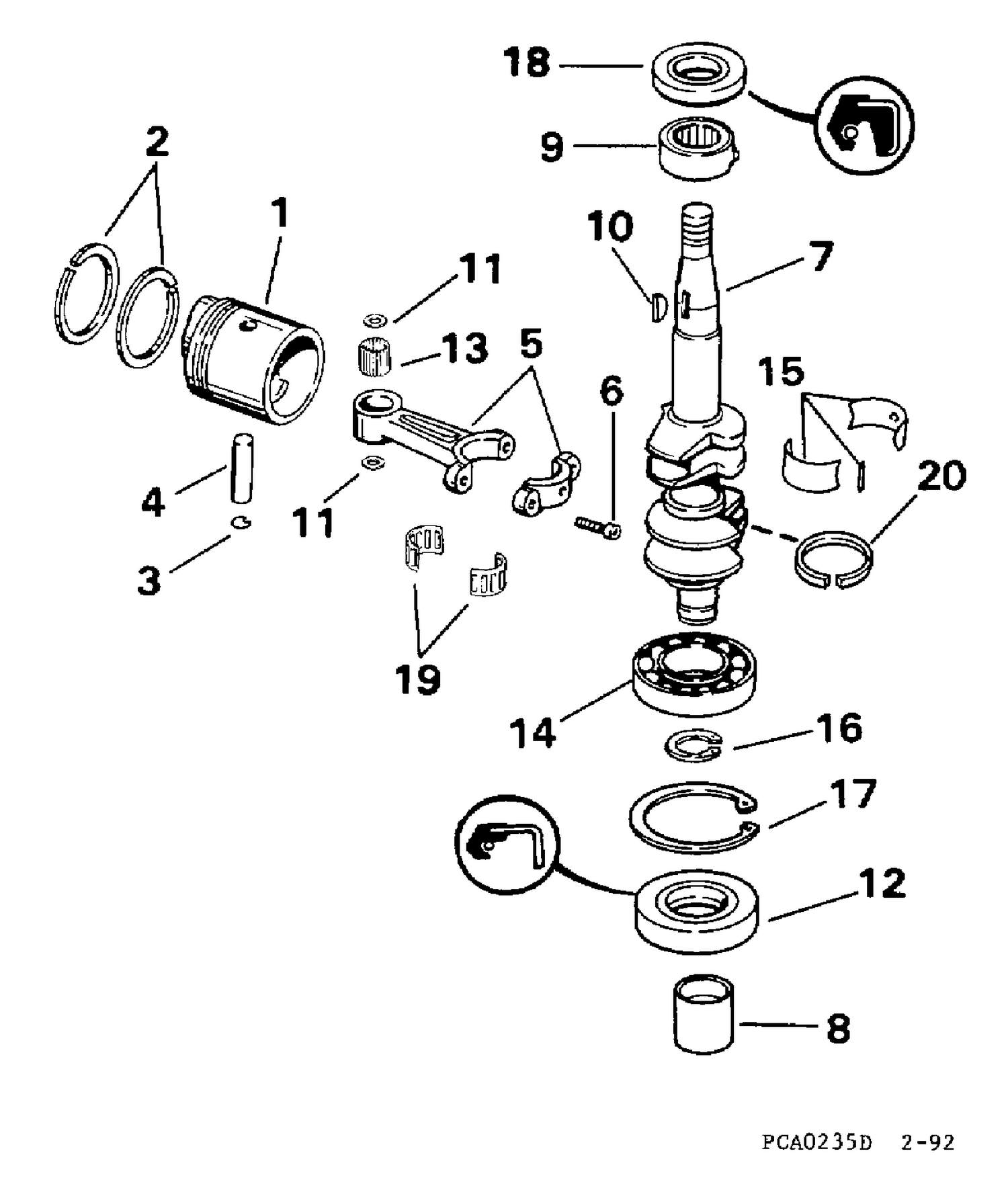 CRANKSHAFT & PISTON