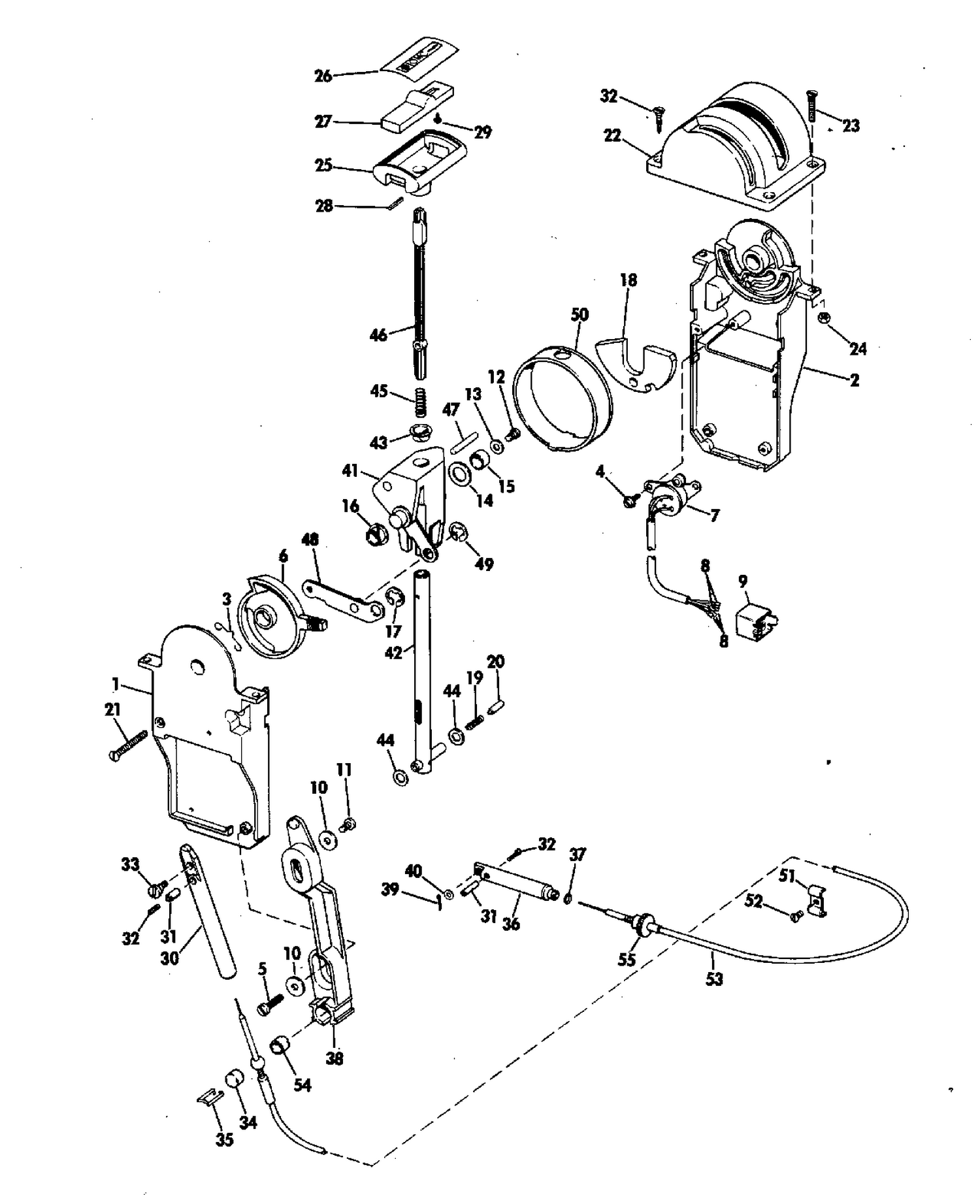 REMOTE CONTROL-BINNACLE MOUNT OPTIONAL ITEM-ALL MODELS