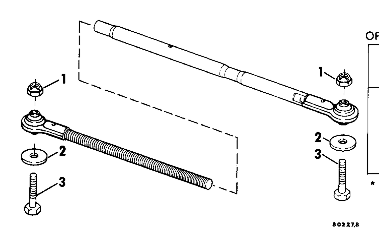 ADJUSTABLE TIE BAR KIT 70 - V-6 DUAL ENGINE