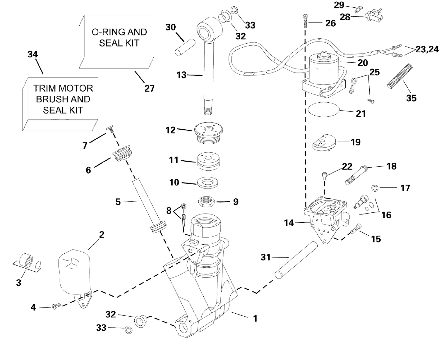 POWER TRIM/TILT HYDRAULIC ASSEMBLY