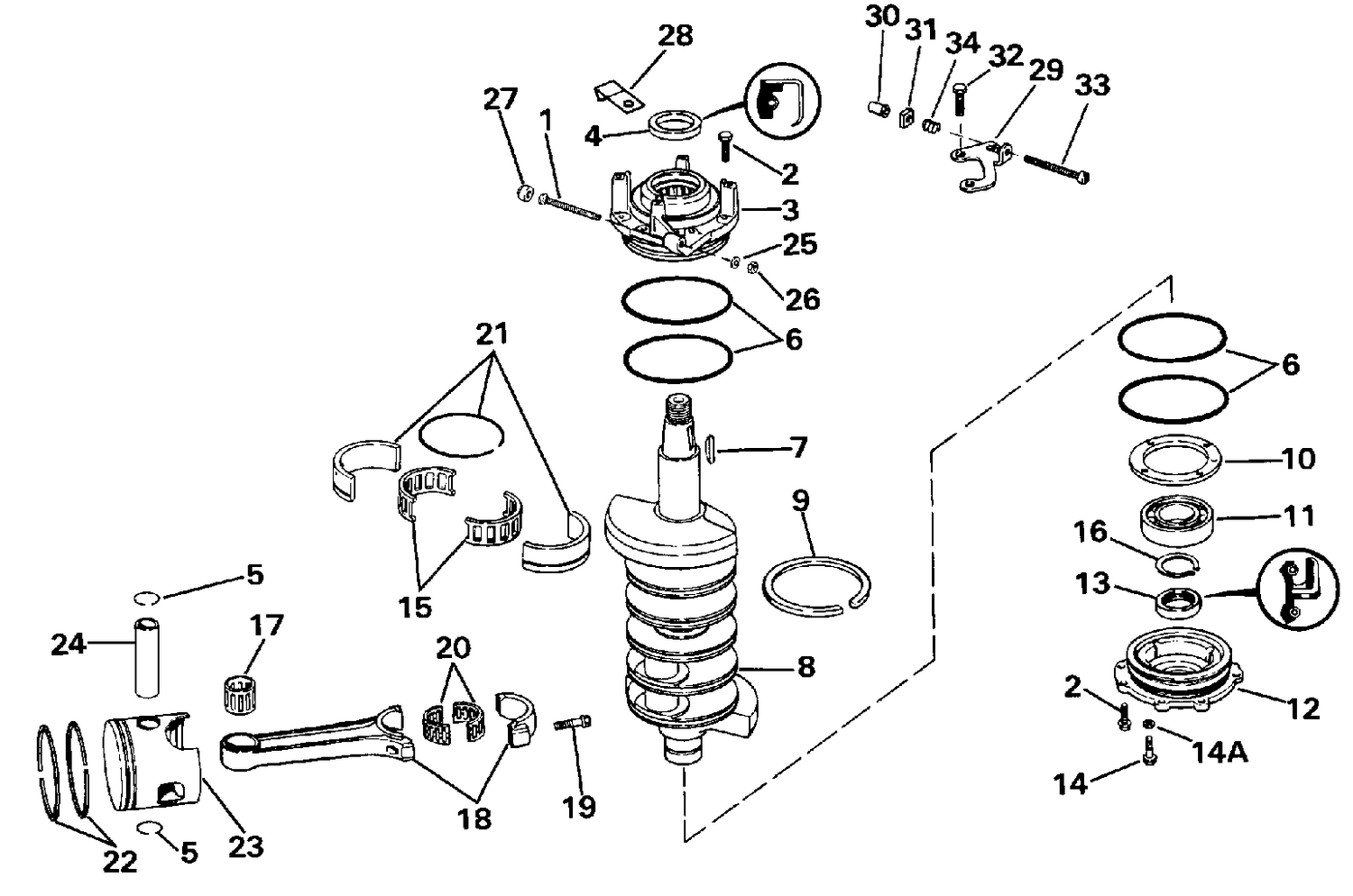 CRANKSHAFT & PISTON
