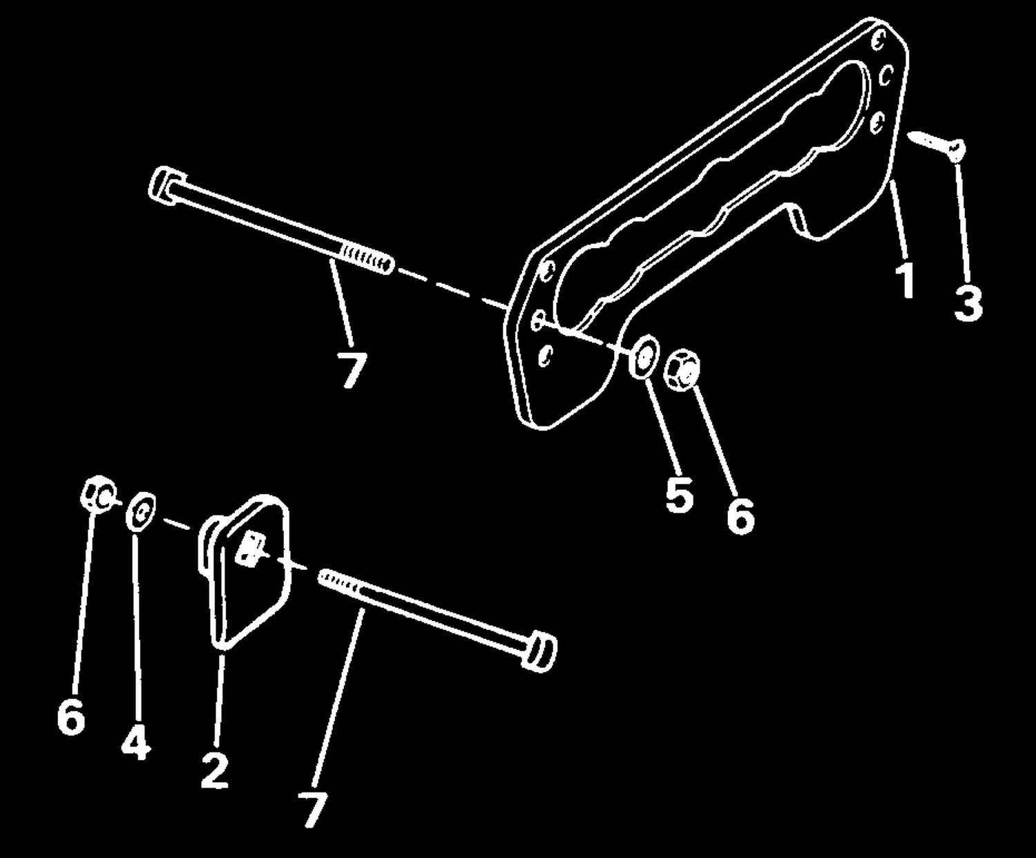 TRANSOM PLATE KIT -- 3 THRU 55