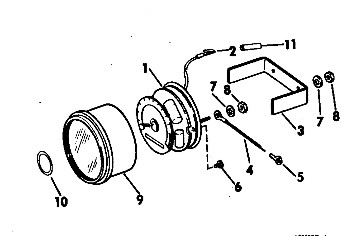 FLUSH MOUNT TACHOMETER 90, 120, 155, 210 HP
