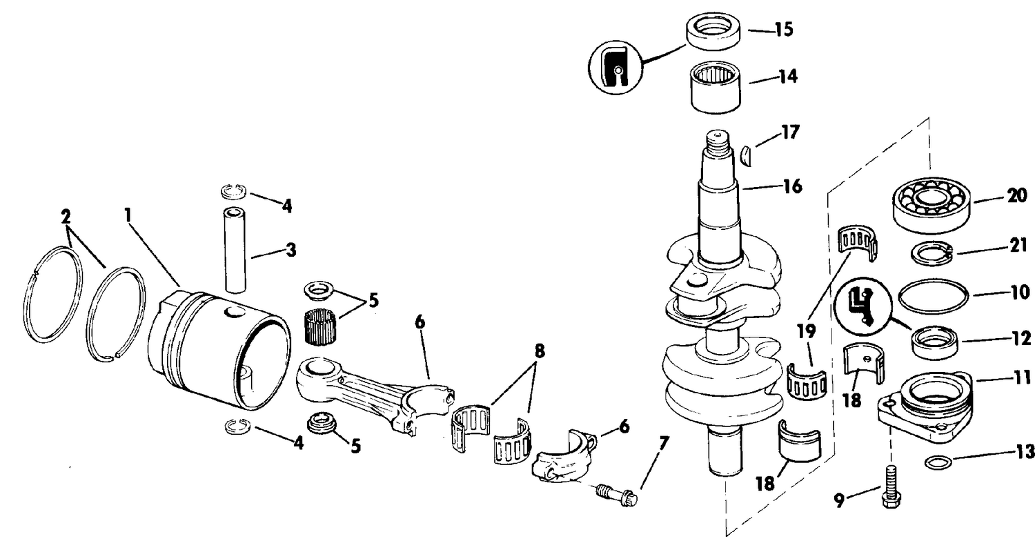 CRANKSHAFT & PISTON
