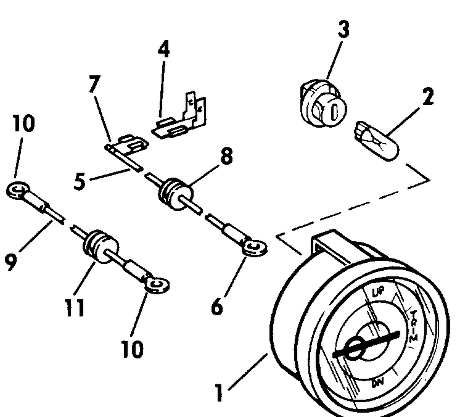 TRIM POSITION INDICATOR GAUGE KIT