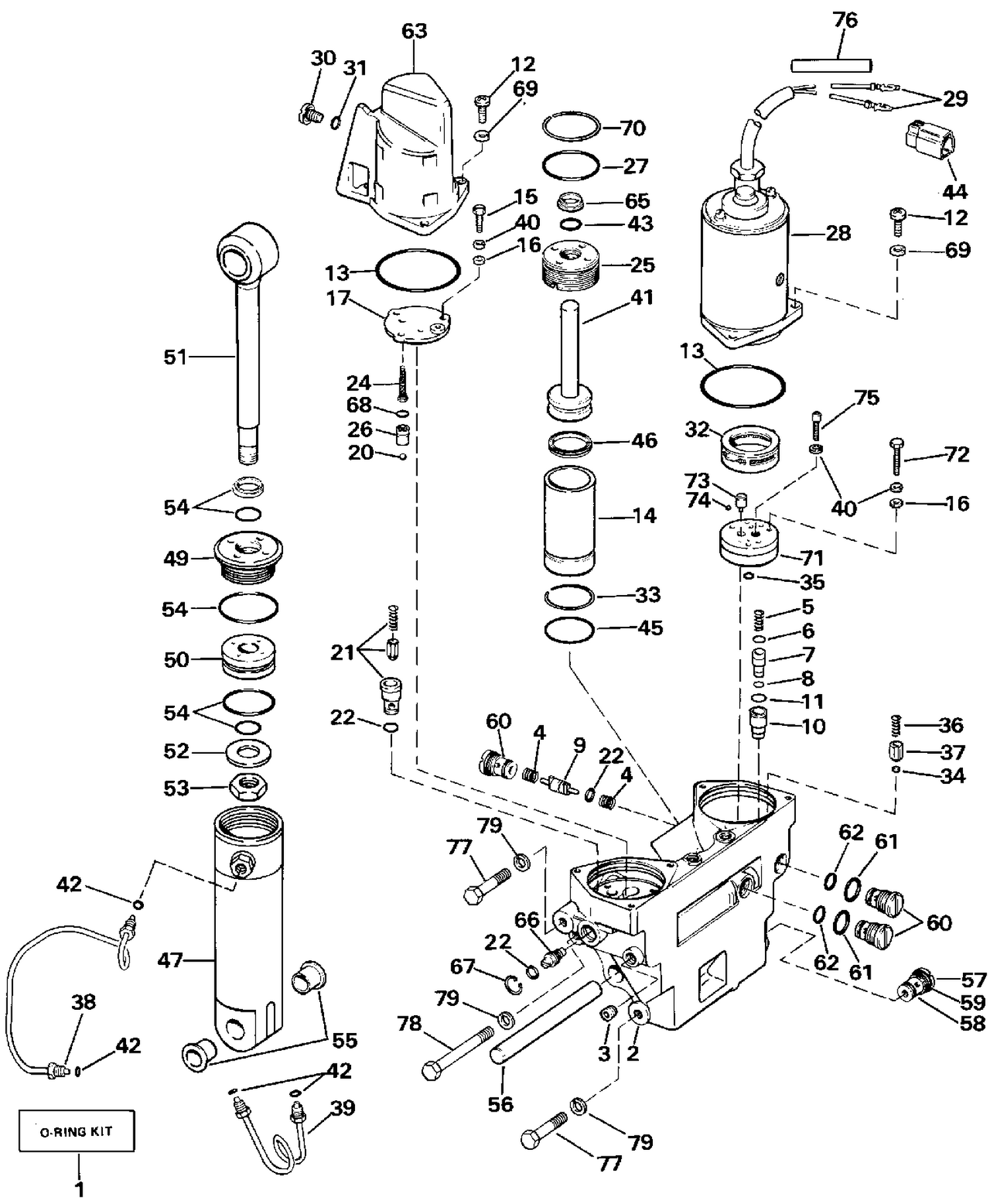 POWER TRIM/TILT HYDRAULIC ASSEMBLY