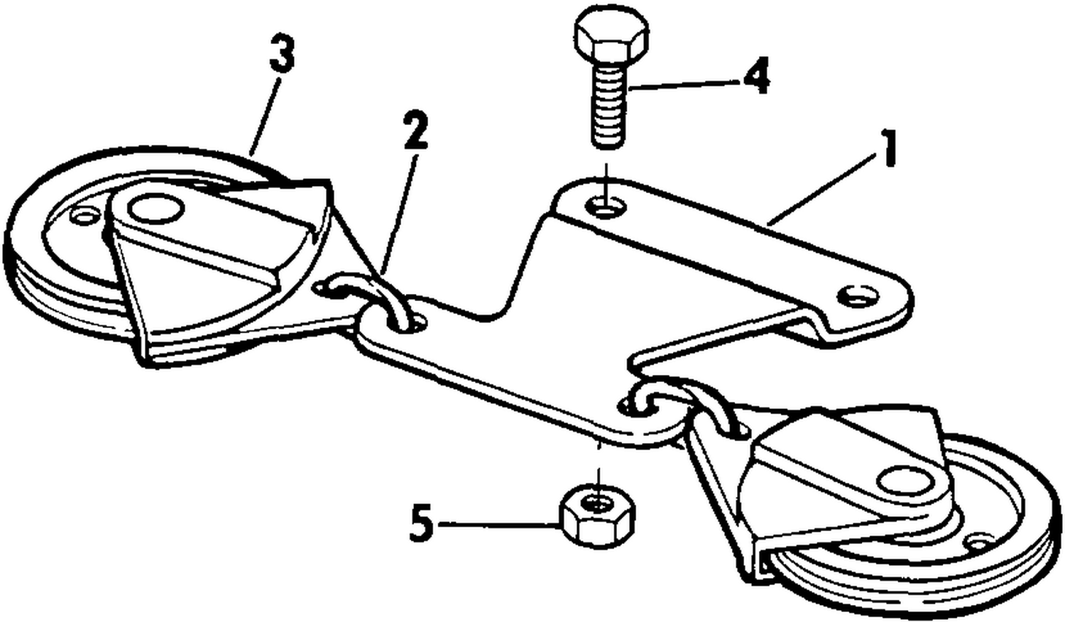 STEERING CONNECTOR KIT - CABLE PULLEY - 20, 25, 30 35