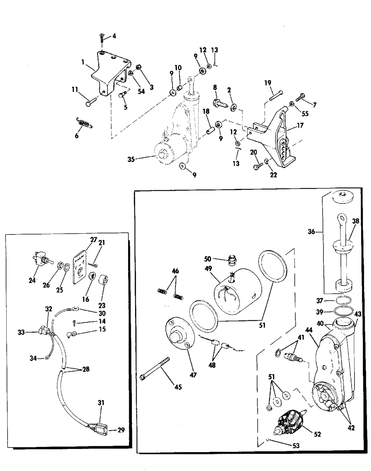 POWER TILT KIT 55 HP