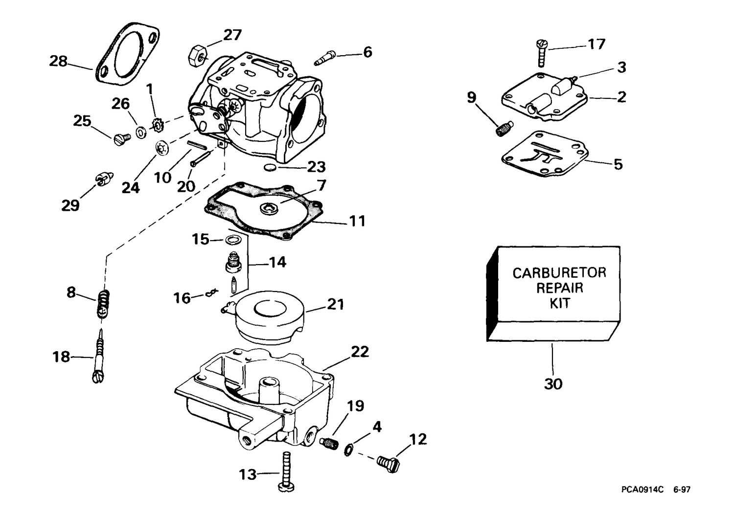 CARBURETOR -- 30E, 30EL
