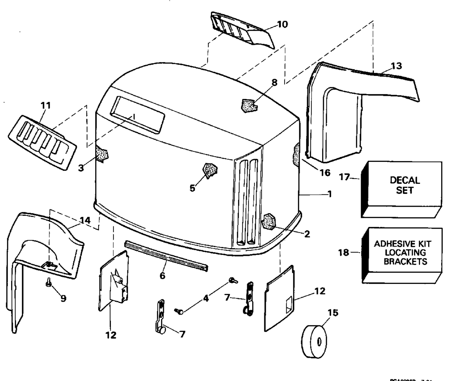 ENGINE COVER - JOHNSON