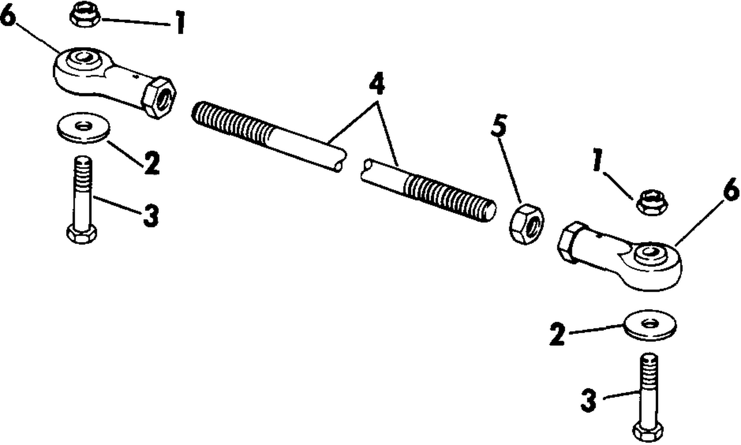 TIE BAR KITS 40 THRU V-6-DUAL ENGINE