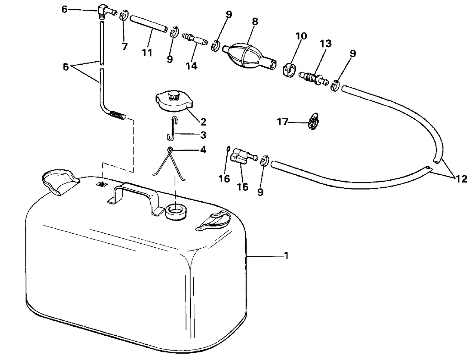 FUEL TANK WITHOUT GAUGE