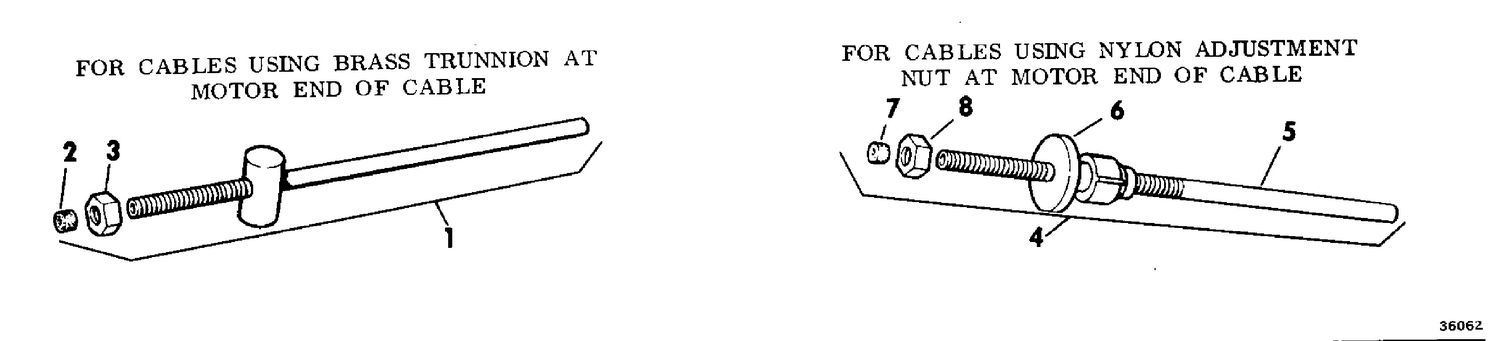 CONTROL CABLE REPAIR KITS