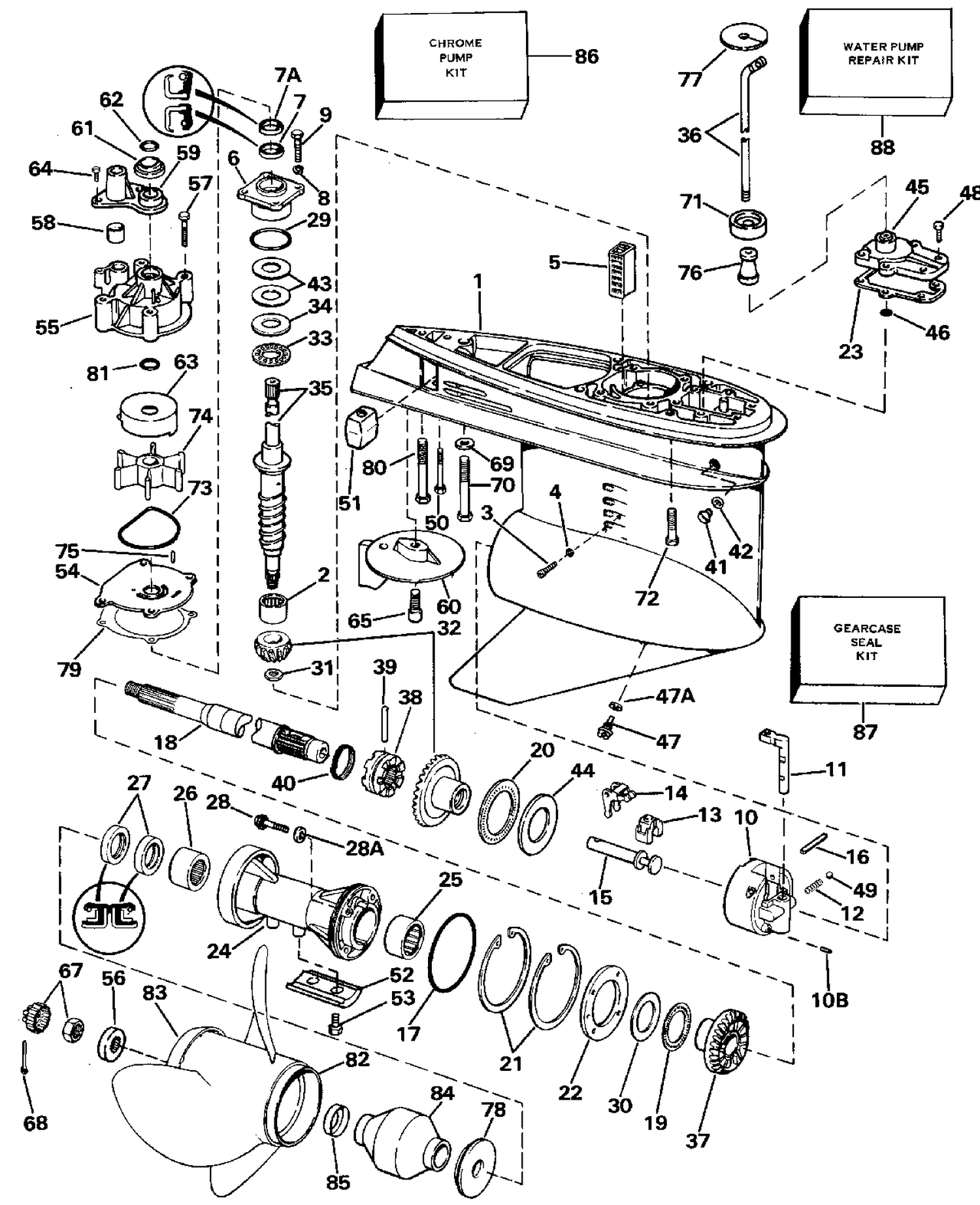GEARCASE - STANDARD ROTATION