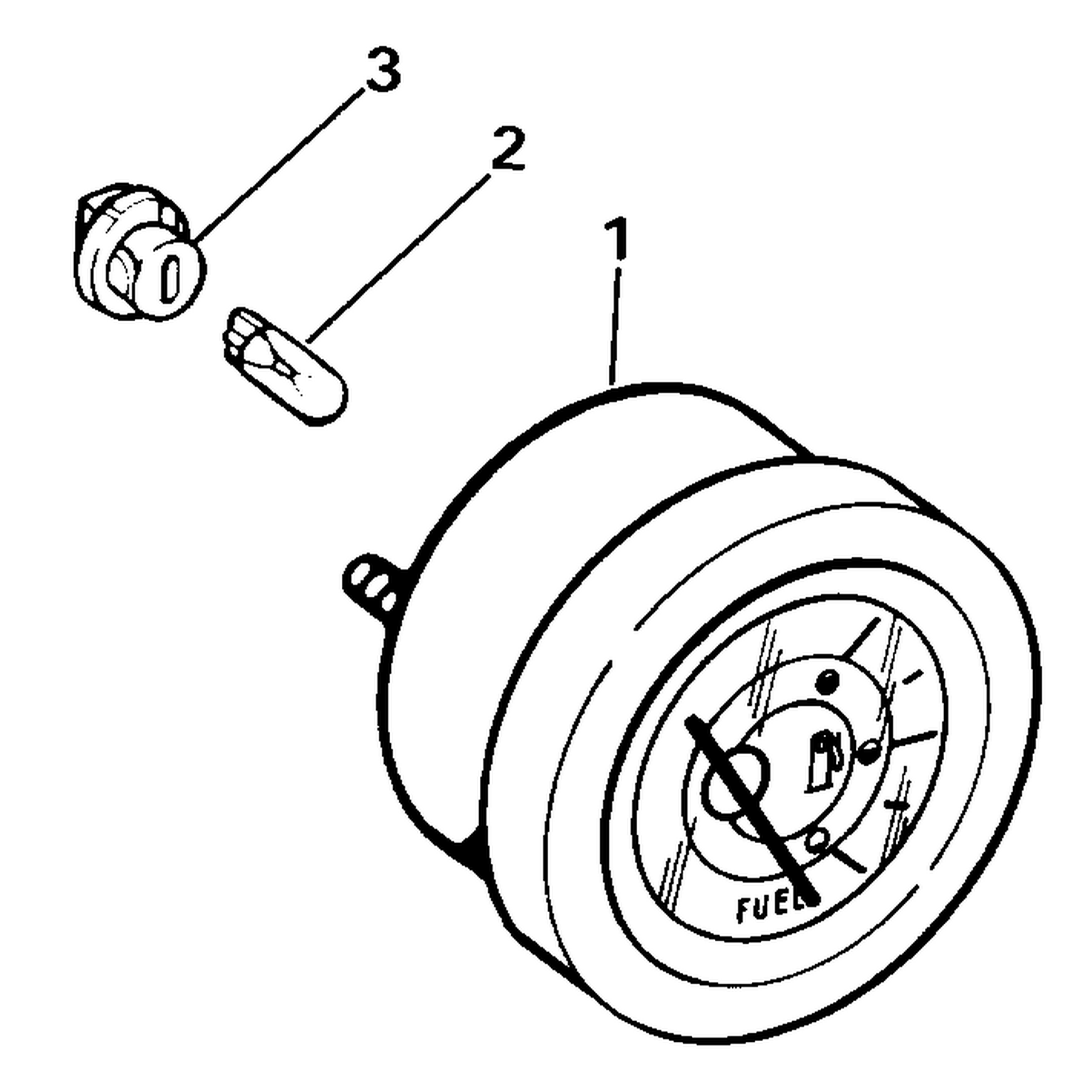 FUEL GAUGE KIT, FLUSH MOUNT