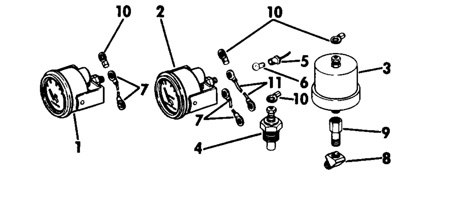 INSTRUMENTS (OIL PRESSURE-WATER TEMPERATURE KIT)