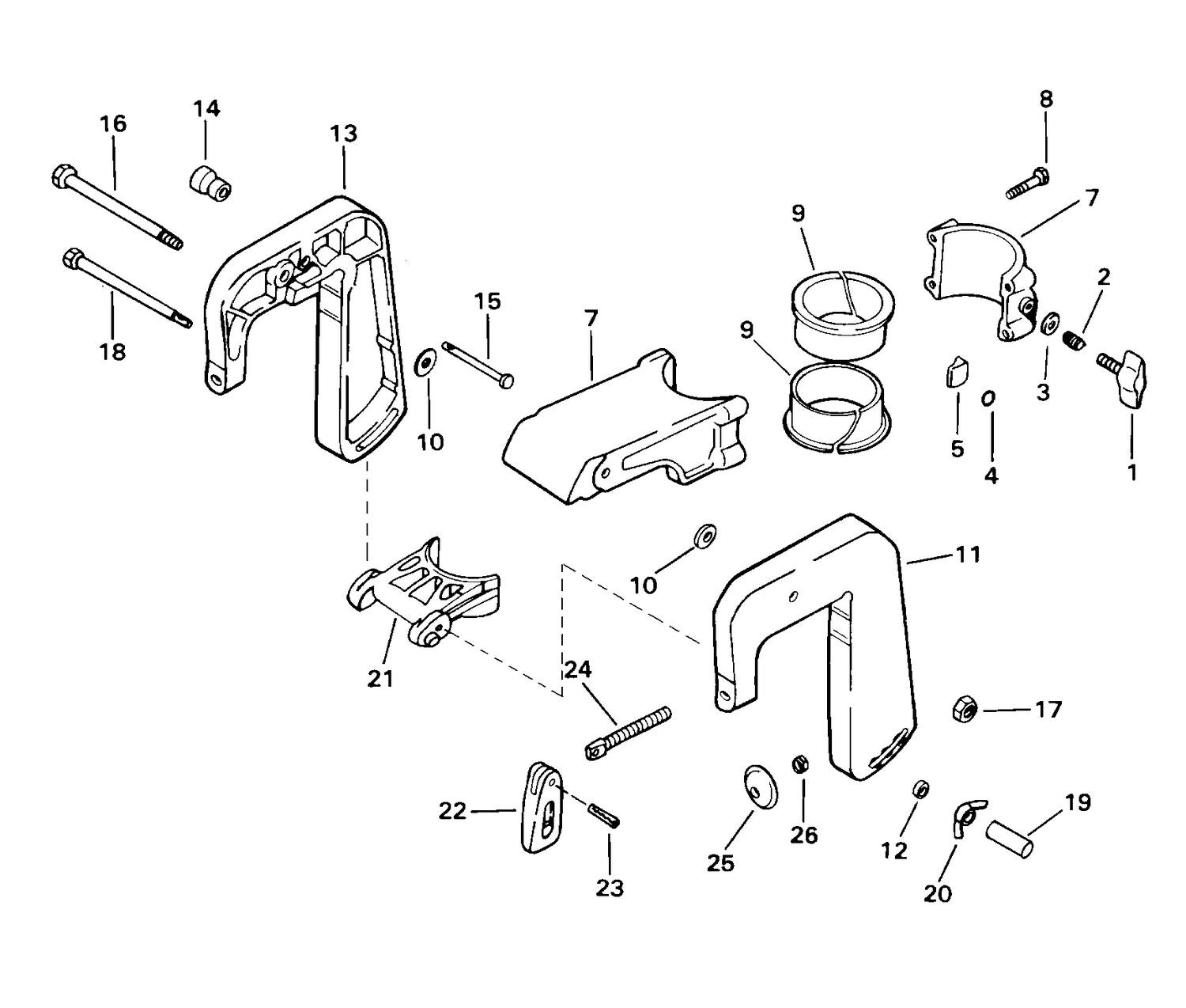 STERN BRACKET & SWIVEL BRACKET