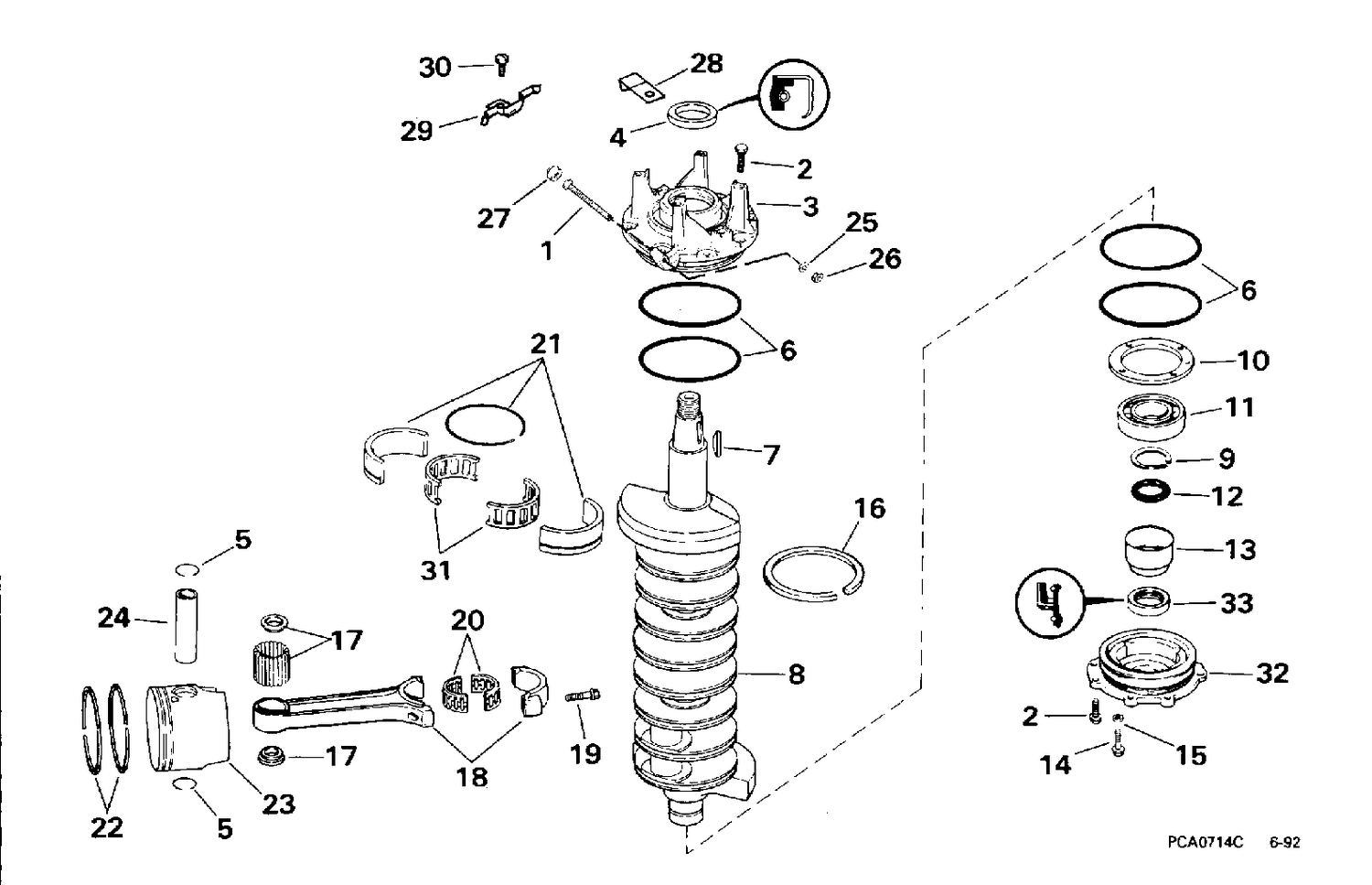CRANKSHAFT & PISTON