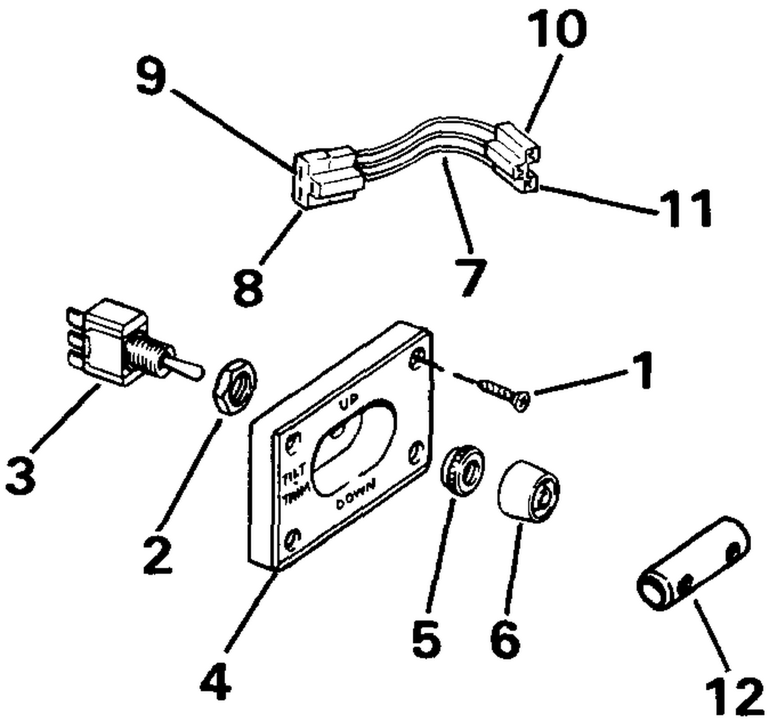 TRIM/TILT SWITCH CONVERSION KIT-DUAL ENGINE