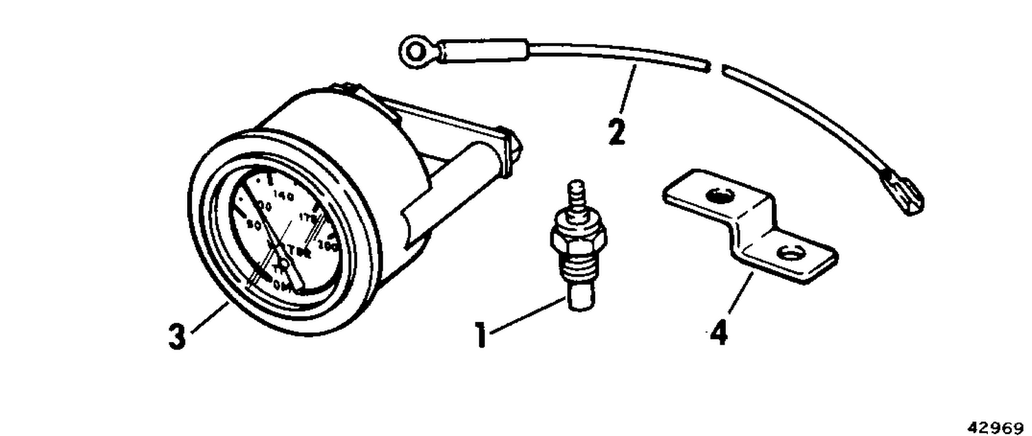 OUTBOARD WATER TEMPERATURE GAUGE KIT