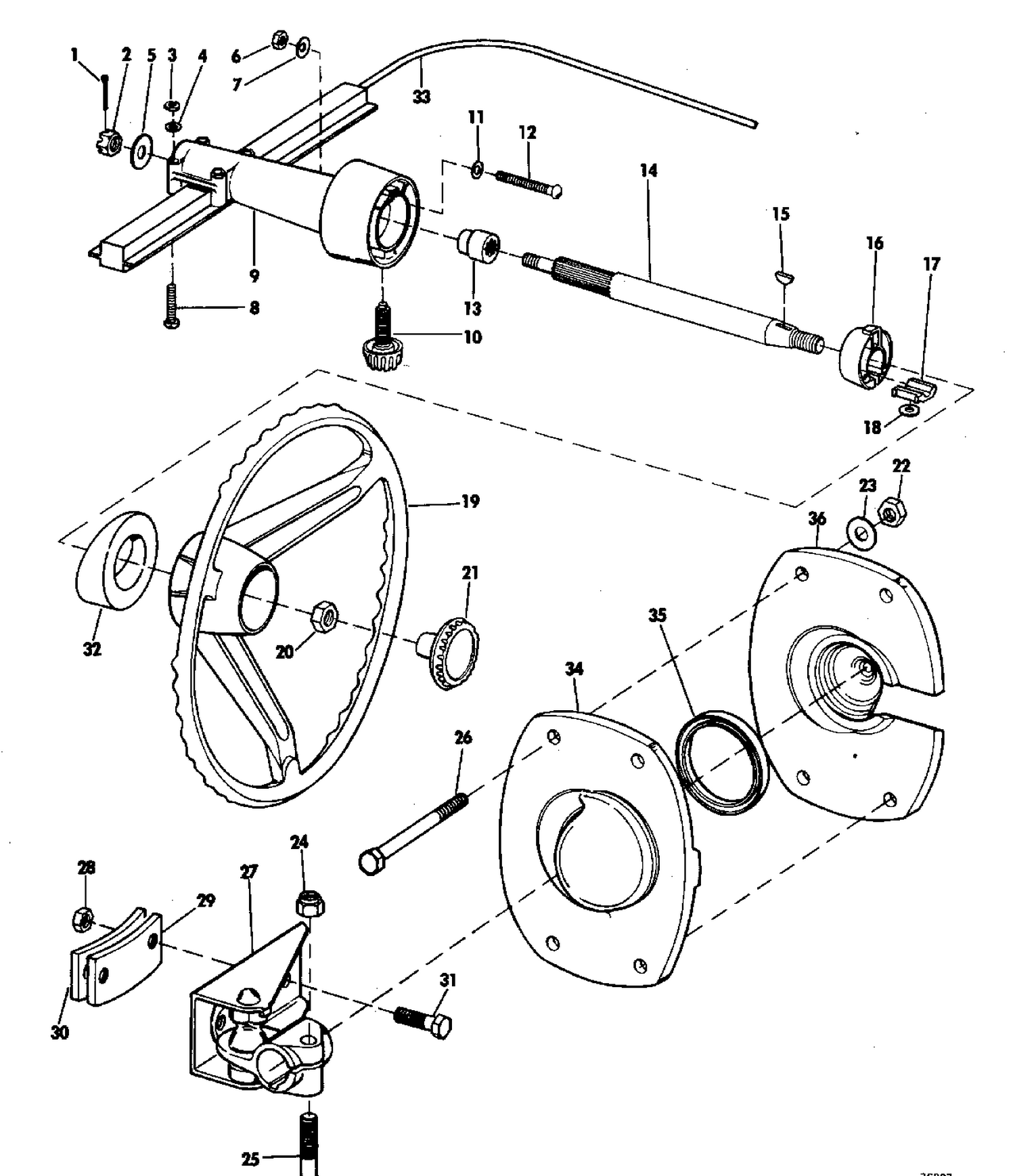 MECHANICAL STEERING GROUP MORSE SYSTEM
