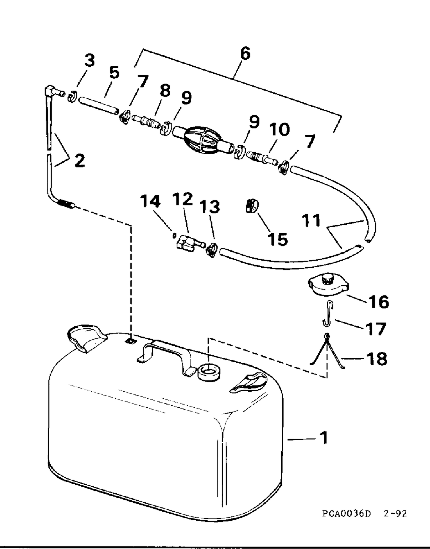 FUEL TANK WITHOUT GAUGE