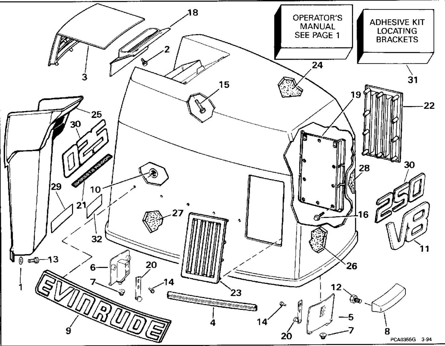 ENGINE COVER - EVINRUDE