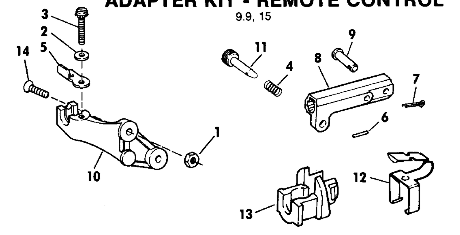 ADAPTER KIT - REMOTE CONTROL 9.9, 15