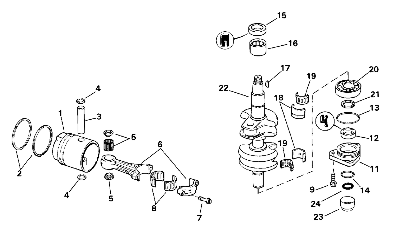CRANKSHAFT & PISTON