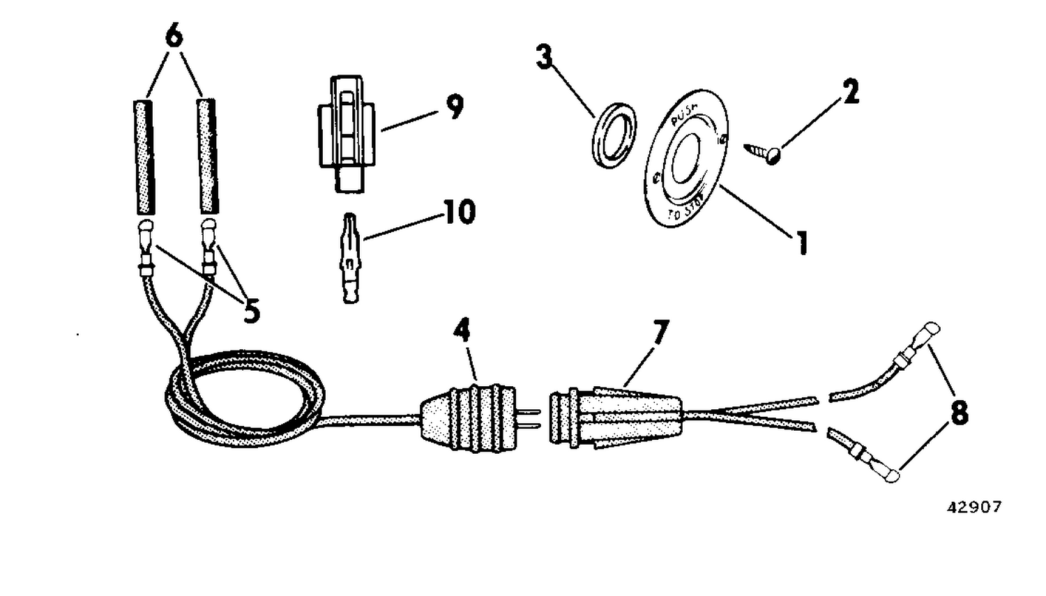 STOP SWITCH EXTENSION KIT MANUAL START MODELS