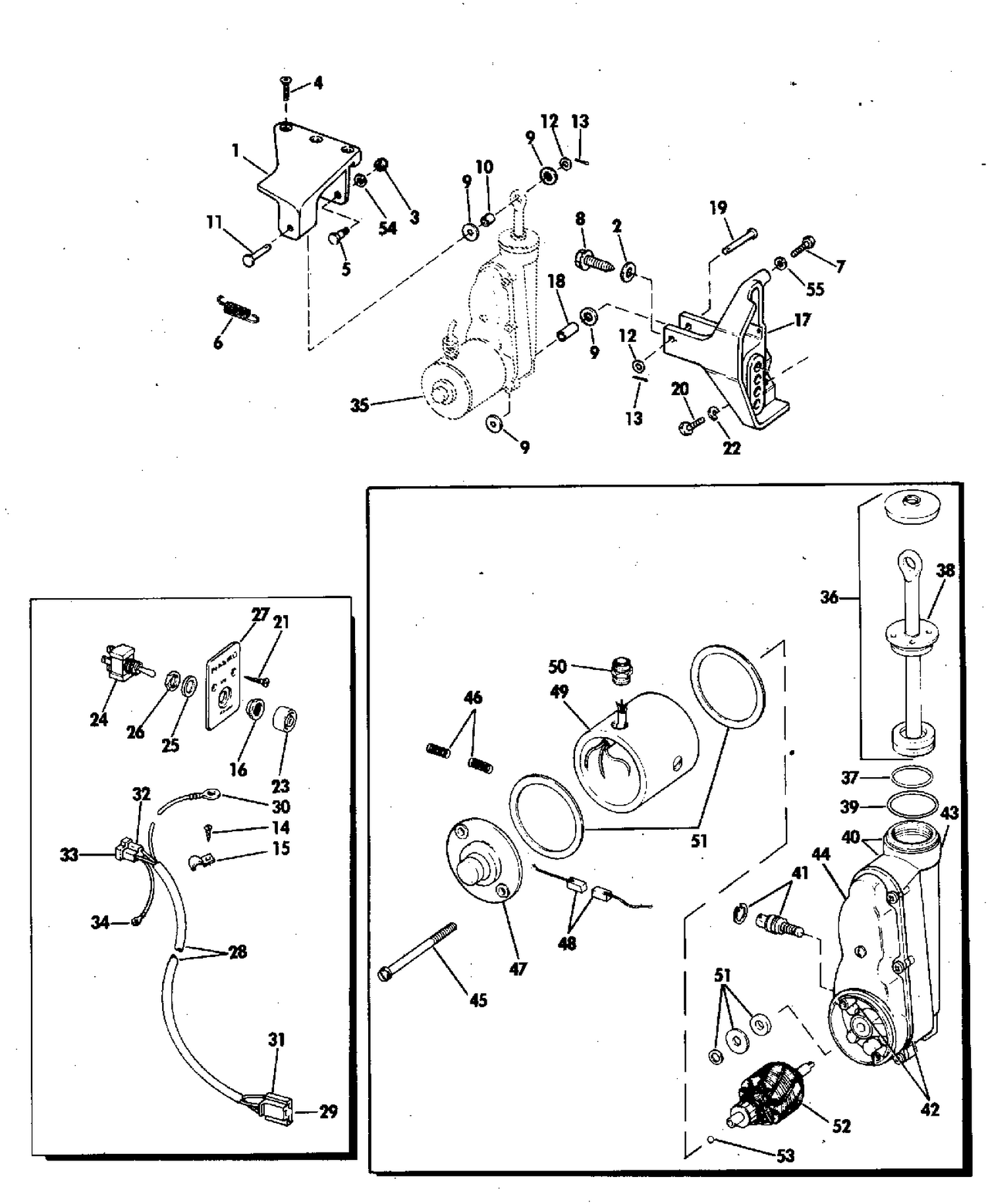 POWER TILT KIT 55 HP