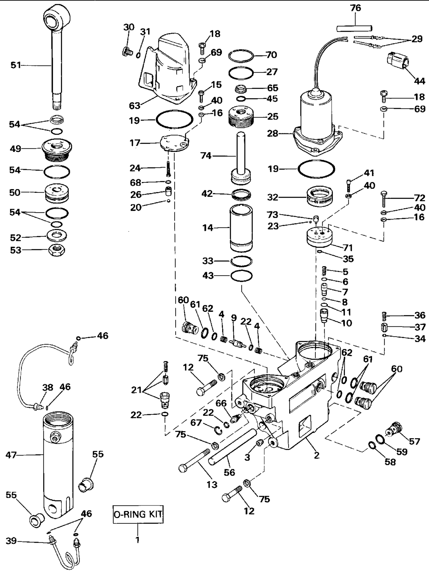 POWER TRIM/TILT HYDRAULIC ASSEMBLY
