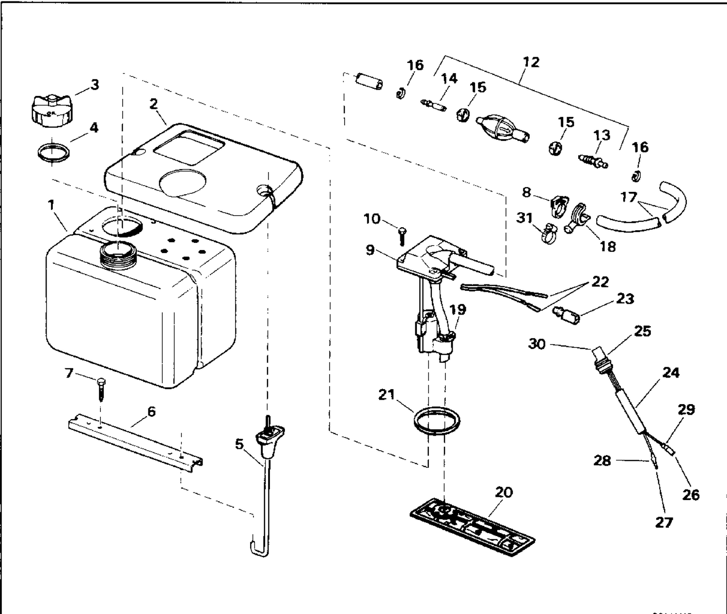 OIL TANK KIT - 1.8 GALLON